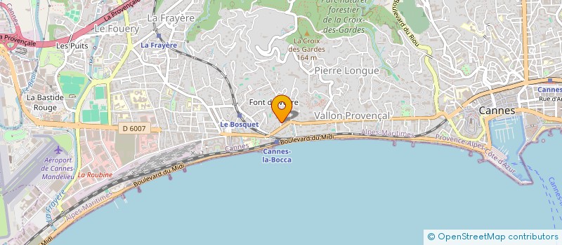 localisation de l'entreprise ONDINE à CANNES