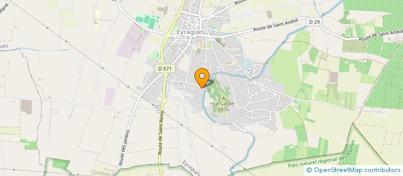 localisation de l'entreprise ONDINE  EYRAGUES