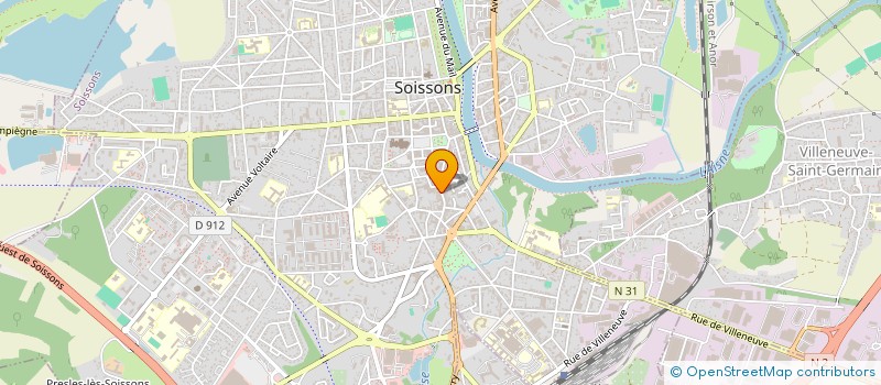 localisation de l'entreprise ONDINE IMMOBILIER à SOISSONS