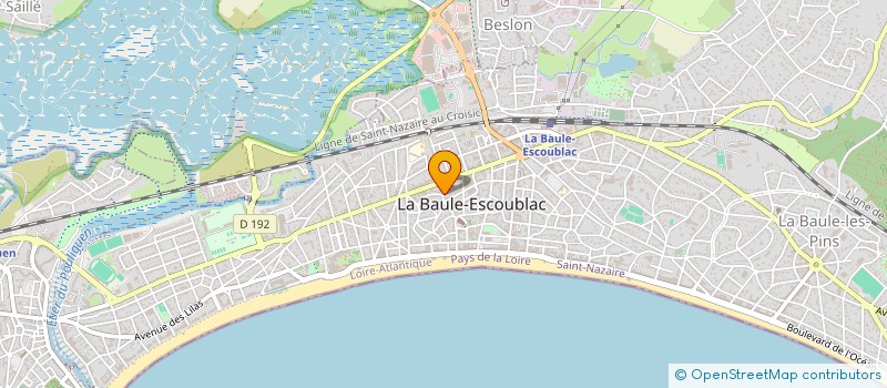 localisation de l'entreprise ONDINES  LA BAULE-ESCOUBLAC