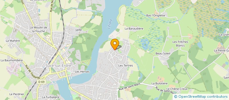 localisation de l'entreprise ONDINES  SUCE-SUR-ERDRE