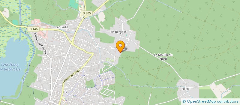 localisation de l'entreprise ONDOLINDE  BISCARROSSE