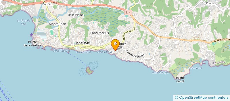 localisation de l'entreprise ONDZE à LE GOSIER