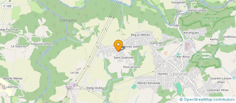 localisation de l'entreprise ONE + 1 à ERGUE-GABERIC