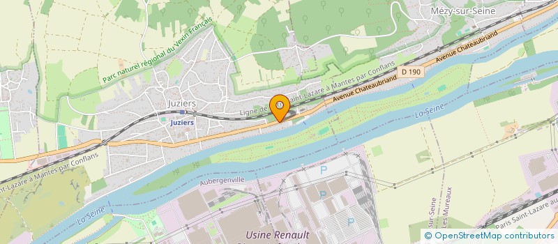 localisation de l'entreprise ONE  JUZIERS