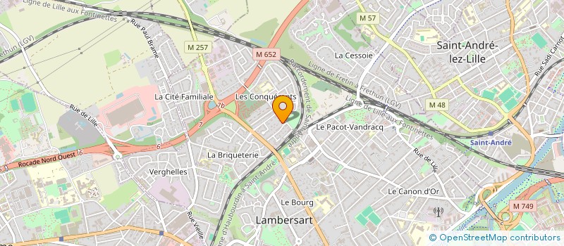 localisation de l'entreprise ONE à LAMBERSART