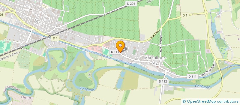 localisation de l'entreprise ONE  AY-CHAMPAGNE