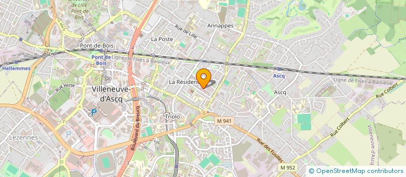 localisation de l'entreprise ONE-B  VILLENEUVE-D'ASCQ