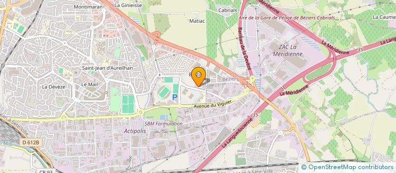 localisation de l'entreprise ONE BARBER  BEZIERS