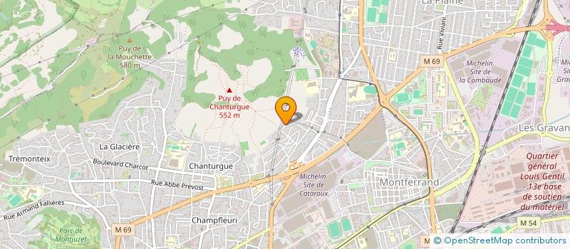 localisation de l'entreprise ONE BARBER  CLERMONT-FERRAND