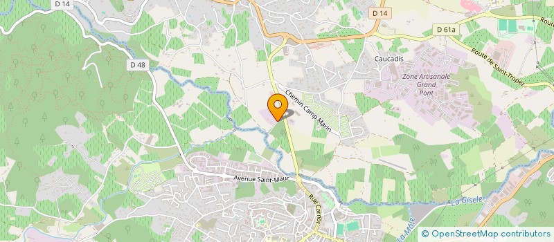 localisation de l'entreprise ONE BIG CARTEL  GRIMAUD