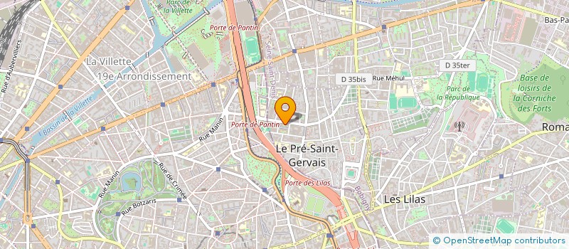 localisation de l'entreprise ONE BODY à LE PRE-SAINT-GERVAIS