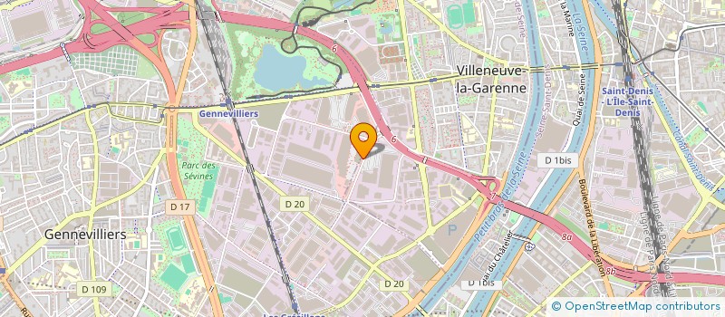localisation de l'entreprise ONE CAP FOOD - VF GEN  GENNEVILLIERS