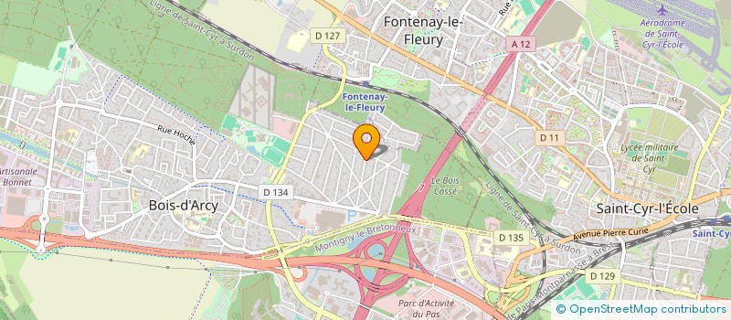 localisation de l'entreprise ONE CHAUFFAGE PLOMBERIE à BOIS-D'ARCY