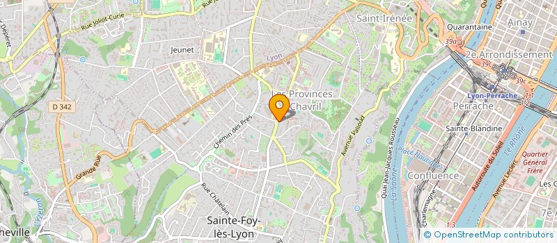localisation de l'entreprise ONE COM FOR  SAINTE-FOY-LES-LYON