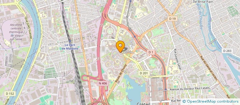 localisation de l'entreprise ONE CUP  CRETEIL