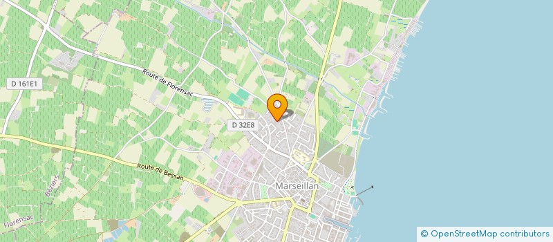 localisation de l'entreprise ONE ELEC à MARSEILLAN