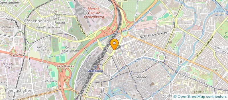 localisation de l'entreprise ONE FREE FUTURE à STRASBOURG
