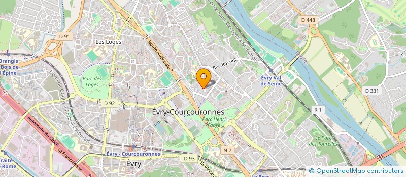 localisation de l'entreprise ONE GLOBAL SHARED SERVICE  EVRY-COURCOURONNES