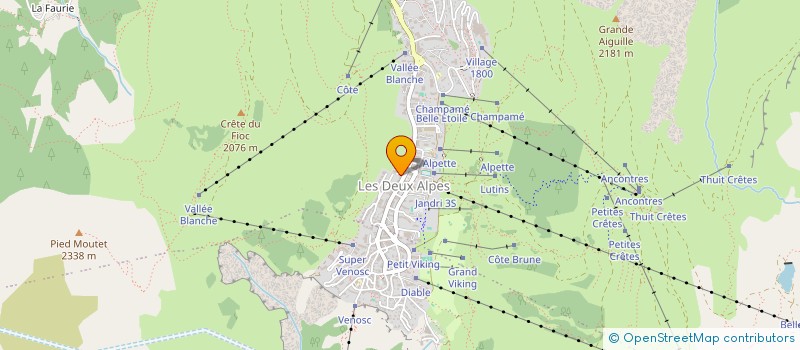 localisation de l'entreprise ONE GO L2A à LES DEUX ALPES