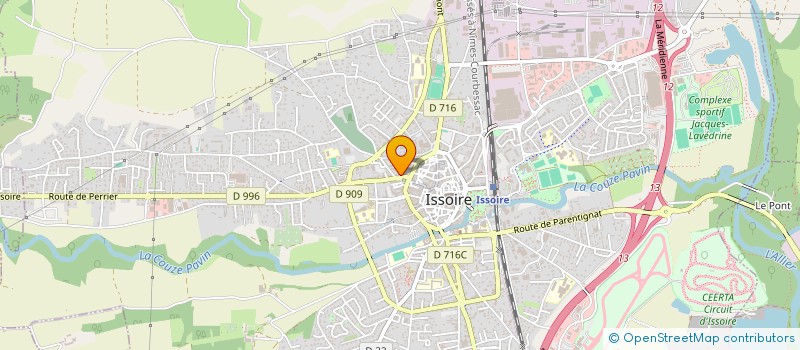 localisation de l'entreprise ONE INFORMATIQUE  ISSOIRE