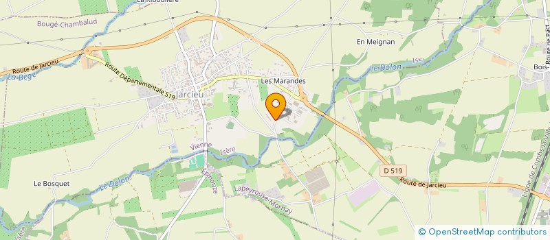 localisation de l'entreprise ONE LIFE  JARCIEU