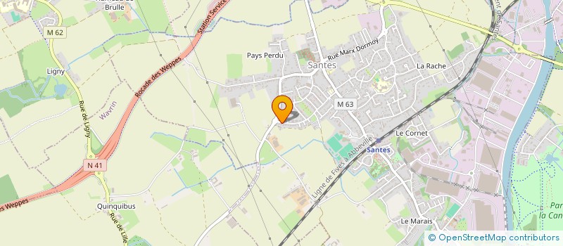 localisation de l'entreprise ONE LIFE  SANTES