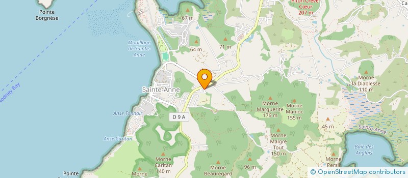 localisation de l'entreprise ONE LOVE  SAINTE-ANNE