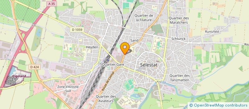 localisation de l'entreprise ONE MILLION  SELESTAT