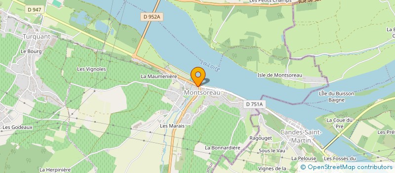 localisation de l'entreprise ONE MOD  MONTSOREAU