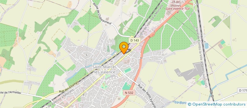 localisation de l'entreprise ONE O EIGHT  SAINT-MARCEL-LES-VALENCE