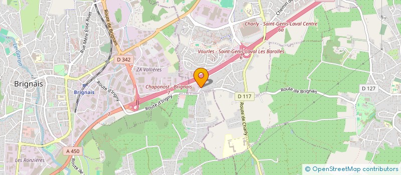 localisation de l'entreprise ONE ORTHO à SAINT-GENIS-LAVAL