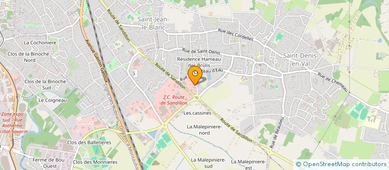 localisation de l'entreprise ONE PIECE CP  SAINT-DENIS-EN-VAL