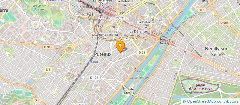 localisation de l'entreprise ONE PLANET VISION  PUTEAUX