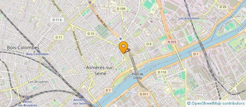 localisation de l'entreprise ONE RUSH à ASNIERES-SUR-SEINE