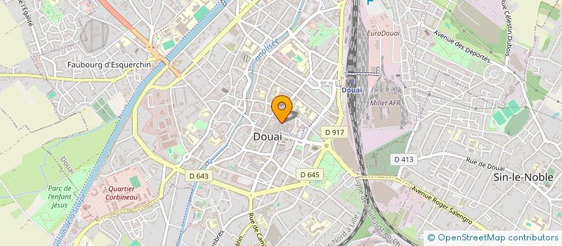 localisation de l'entreprise ONE S à DOUAI