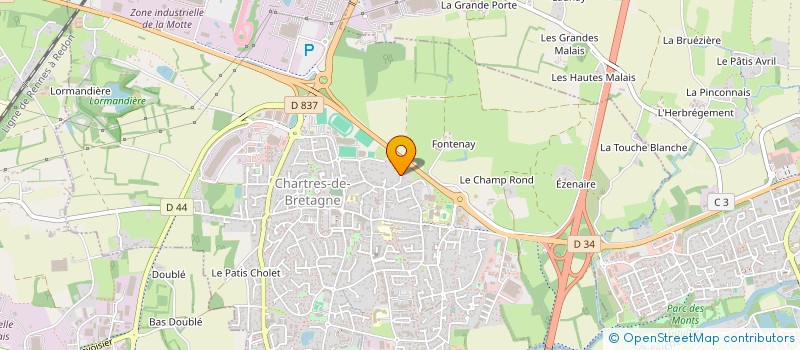 localisation de l'entreprise ONE SHOT  CHARTRES-DE-BRETAGNE