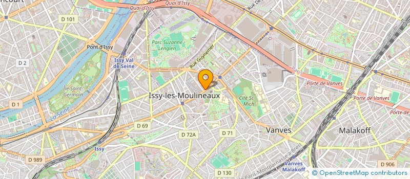 localisation de l'entreprise ONE SHOT PROD NEWS à ISSY-LES-MOULINEAUX