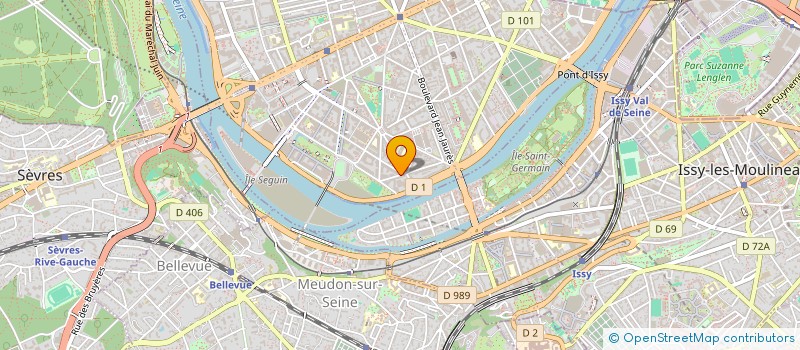 localisation de l'entreprise ONE SHOT STUDIO, MUSIC, CASTING, DUPLICATION à BOULOGNE-BILLANCOURT