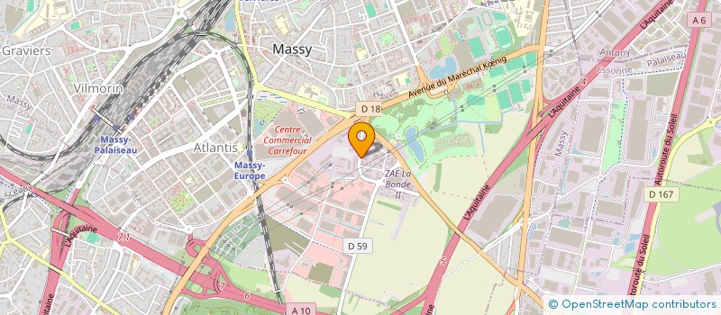 localisation de l'entreprise ONE SOLUTION  MASSY