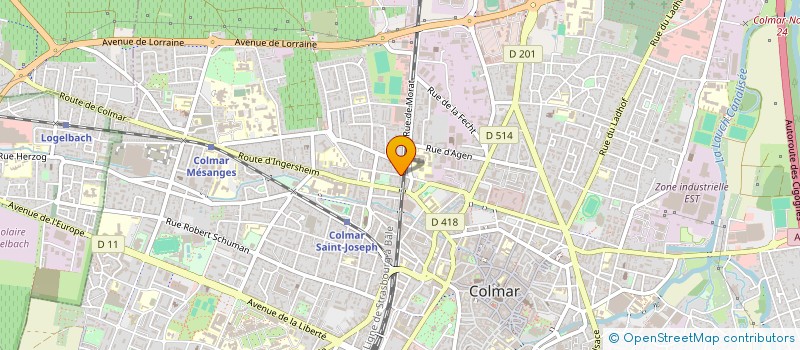localisation de l'entreprise ONE STEP à COLMAR