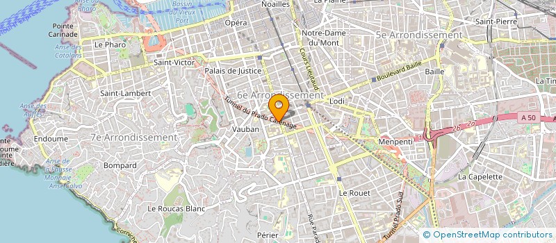 localisation de l'entreprise ONE STEP FORWARD à MARSEILLE 6EME