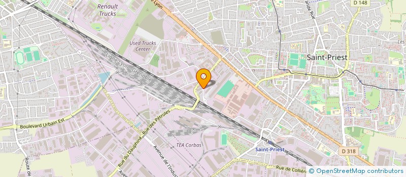 localisation de l'entreprise ONE TECH DEBOSS CARROSSERIE  SAINT-PRIEST