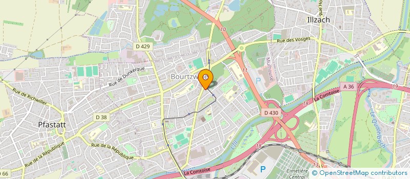 localisation de l'entreprise ONE TP  MULHOUSE