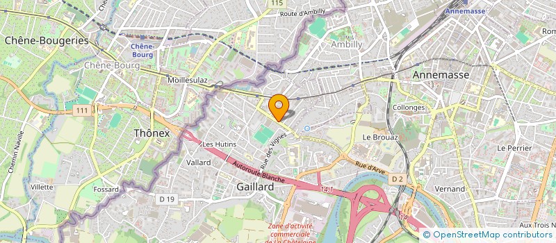 localisation de l'entreprise ONE TRANSPORT à GAILLARD