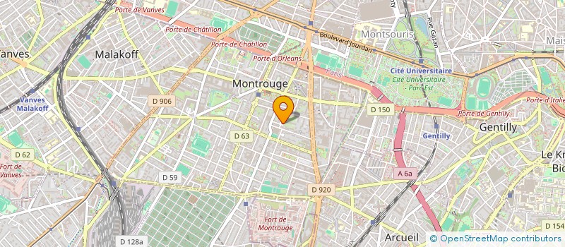 localisation de l'entreprise ONE TV à MONTROUGE
