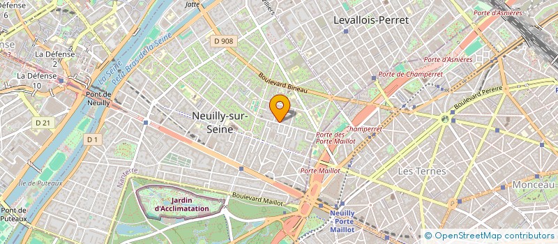 localisation de l'entreprise ONE TWO ONE à NEUILLY-SUR-SEINE