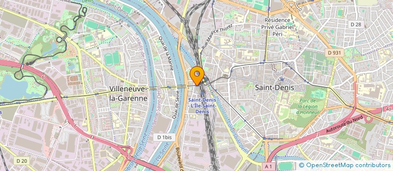 localisation de l'entreprise ONE UP à SAINT-DENIS