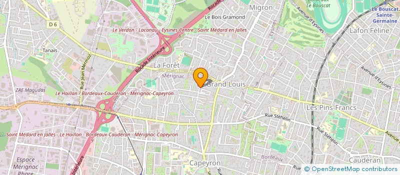 localisation de l'entreprise ONE UP COURTIERS EN ASSURANCES  BORDEAUX