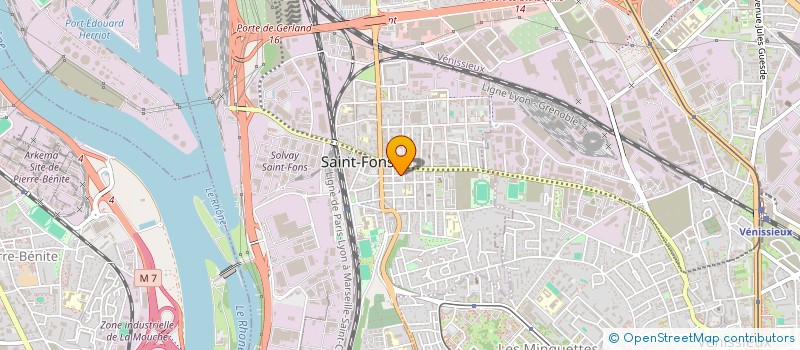 localisation de l'entreprise ONE UP TRANSPORT  SAINT-FONS